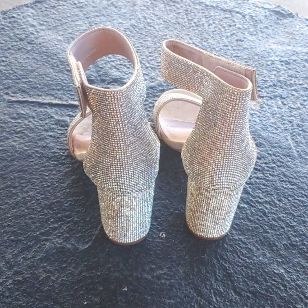 Jeffrey Campbell Lindsay Sandal Women rhinestone bling heels 9 - Picture 4 of 10
